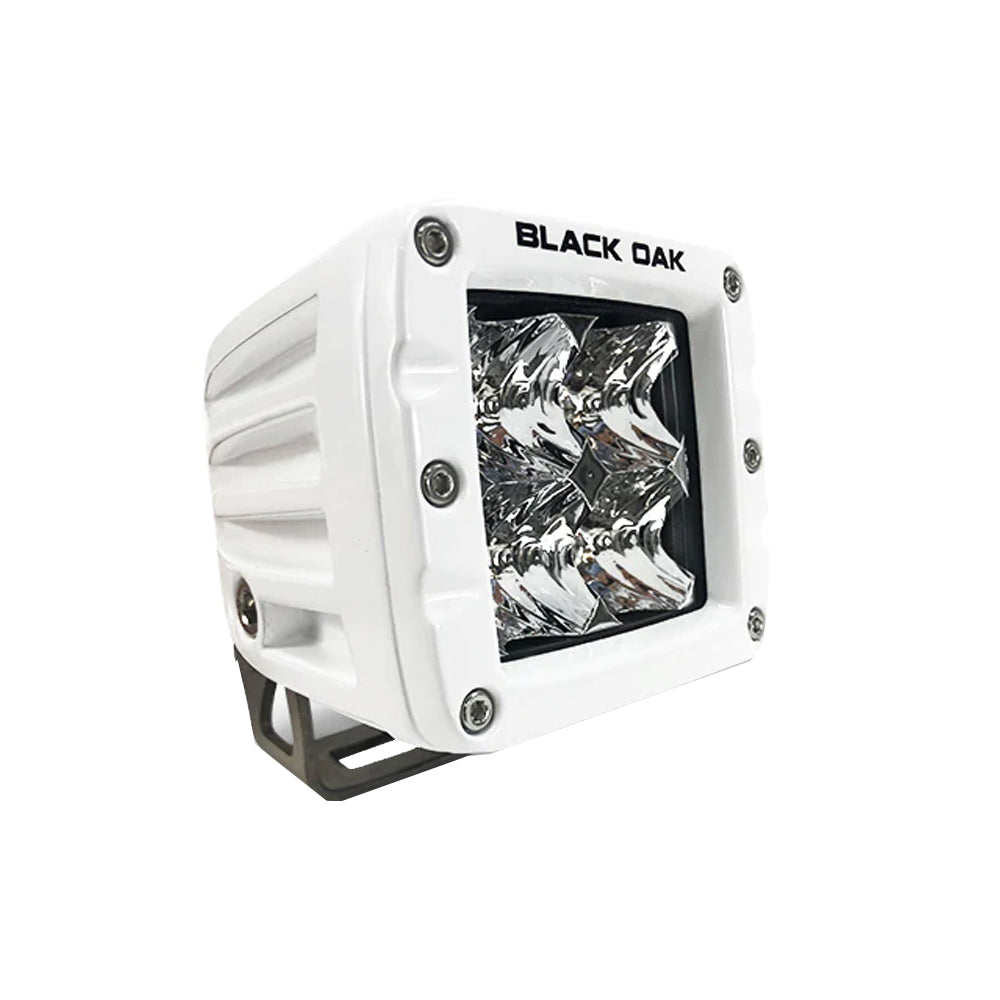 Black Oak 2" Marine LED Pod Light - Spot Optics - White Housing - Pro Series 3.0 [2SM-POD10CR] - BuoyMart.com  Pods & Cubes Black Oak LED