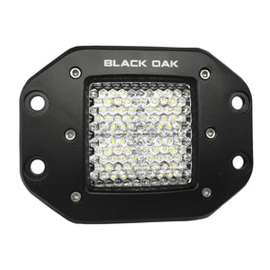 Black Oak 2" Flush Mount LED Pod Light - Diffused Optics - Black Housing - Pro Series 3.0 [2D-FPOD10CR] - BuoyMart.com  Flood/Spreader Lights Black Oak LED