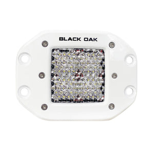 Black Oak 2" Marine Flush Mount LED Pod Light - Diffused Optics - White Housing - Pro Series 3.0 [2DM-FPOD10CR] - BuoyMart.com  Pods & Cubes Black Oak LED