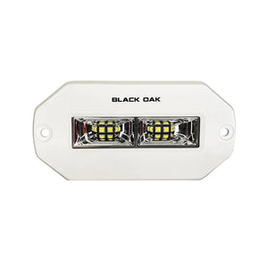 Black Oak 4" Marine Flush Mount Spreader Light - White Housing - Pro Series 3.0 [4FMSL-S] - BuoyMart.com  Flood/Spreader Lights Black Oak LED