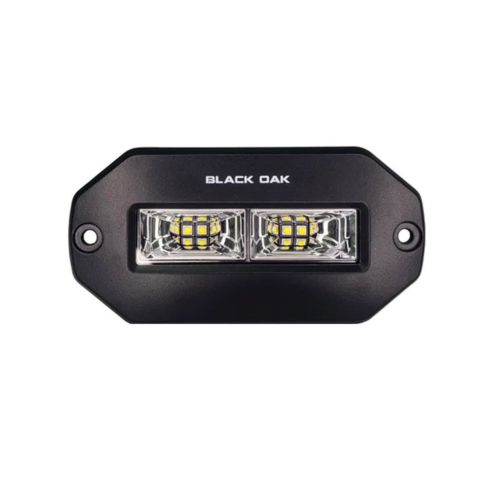 Black Oak 4" Marine Flush Mount Spreader Light - Black Housing - Pro Series 3.0 [4BFMSL-S] - BuoyMart.com  Flood/Spreader Lights Black Oak LED