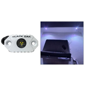 Black Oak Rock Accent Light - White LEDs - White Housing [MAL-W] - BuoyMart.com  Interior / Courtesy Light Black Oak LED