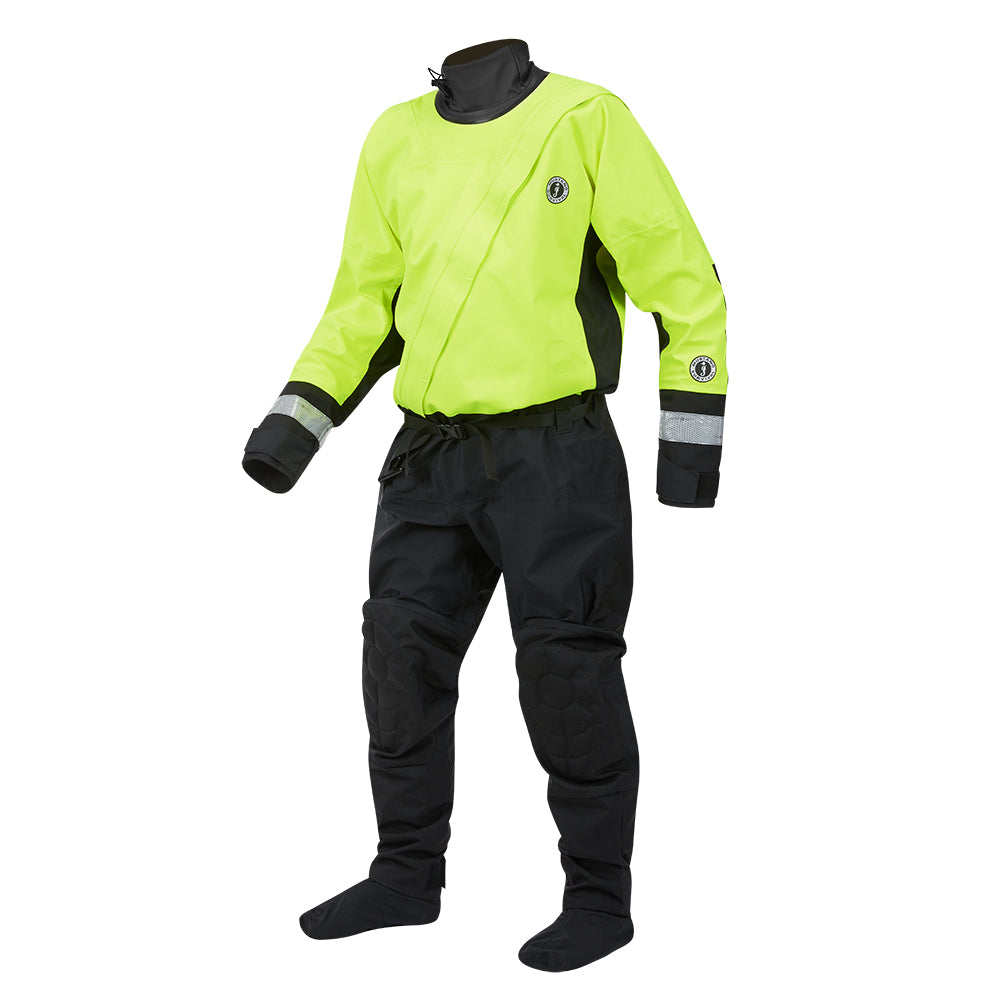 Mustang MSD576 Water Rescue Dry Suit - Fluorescent Yellow Green-Black - Large [MSD57602-251-L-101] - BuoyMart.com  Immersion/Dry/Work Suits Mustang Survival