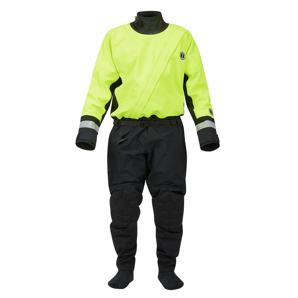 Mustang MSD576 Water Rescue Dry Suit - Fluorescent Yellow Green-Black - Large [MSD57602-251-L-101] - BuoyMart.com  Immersion/Dry/Work Suits Mustang Survival