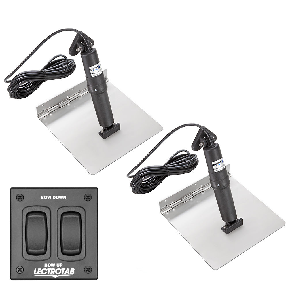 Lectrotab XKA Stainless Steel Trim Tab Kit w/Rocker Switch - 12 x 18 [XKAF12X18] - BuoyMart.com  Trim Tabs Lectrotab