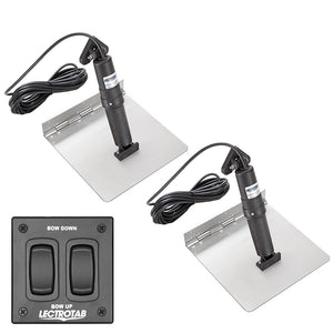 Lectrotab XKA Stainless Steel Trim Tab Kit w/Rocker Switch - 12 x 18 [XKAF12X18] - BuoyMart.com  Trim Tabs Lectrotab
