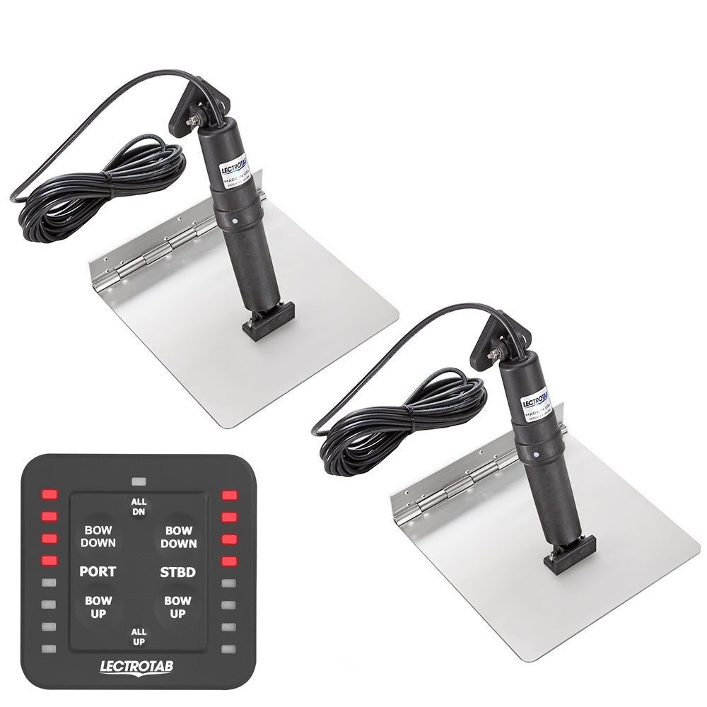 Lectrotab XKA Stainless Steel Trim Tab Kit w/One-Touch Control - 9 x 18 [XKASL9X18] - BuoyMart.com  Trim Tabs Lectrotab