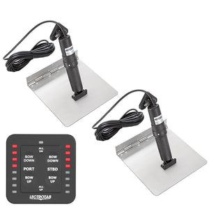 Lectrotab XKA Stainless Steel Trim Tab Kit w/One-Touch Control - 12 x 12 [XKASL12X12] - BuoyMart.com  Trim Tabs Lectrotab