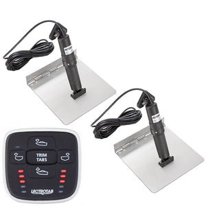 Lectrotab XKA Stainless Steel Trim Tab Kit w/MLC-1 Control - 12 x 24 [XKASML12X24] - BuoyMart.com  Trim Tabs Lectrotab