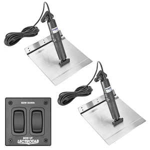 Lectrotab XKA Aluminum Alloy Trim Tab Kit w/Rocker Switch - 12 x 24 [XKAF12X24A] - BuoyMart.com  Trim Tabs Lectrotab
