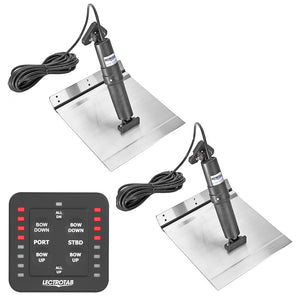 Lectrotab XKA Aluminum Alloy Trim Tab Kit w/One-Touch Control - 12 x 24 [XKASL12X24A] - BuoyMart.com  Trim Tabs Lectrotab