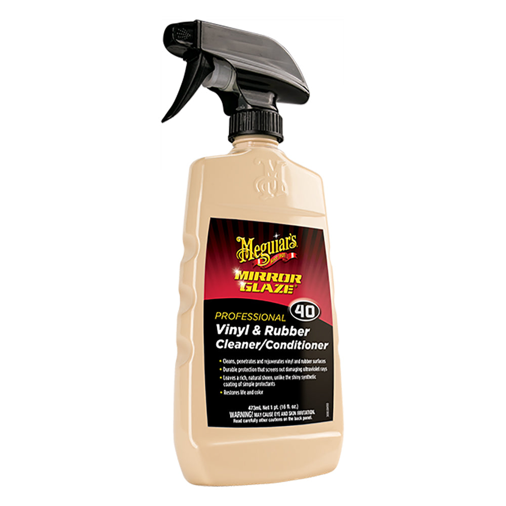 Meguiars M40 Mirror Glaze Vinyl  Rubber Cleaner  Conditioner - 16oz [M4016] - BuoyMart.com  Cleaning Meguiar's