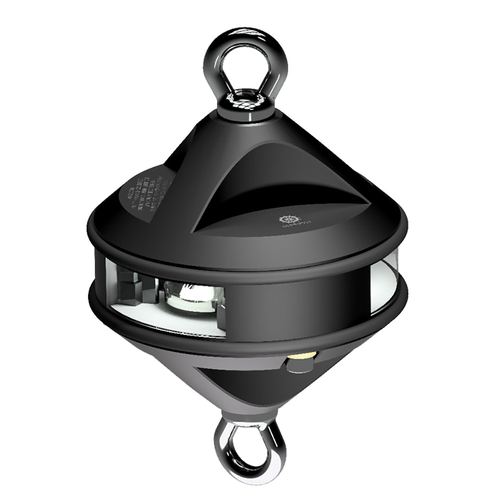 Lopolight Series 200-012 - Hoist Light - 2NM - White - Black Housing [200-012G2-H1C-B] - BuoyMart.com  Navigation Lights Lopolight