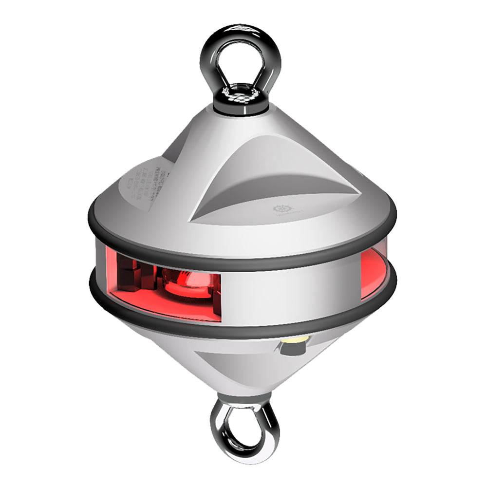 Lopolight Series 200-014 - Hoist Light - 2NM - Red - Silver Housing [200-014G2-H1C] - BuoyMart.com  Navigation Lights Lopolight