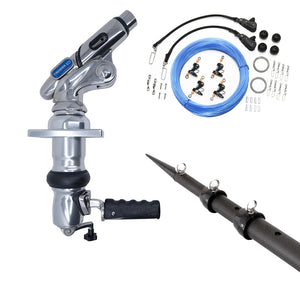Tigress XD Crank Top Mount System - 18 - Carbon Fiber XD Black/Black Outriggers Pro Series Double Rigging Kit [88679-02] - BuoyMart.com  Outriggers Tigress