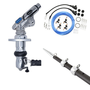 Tigress XD Crank Top Mount System - 18 - Carbon Fiber XD Black/Silver Outriggers Pro Series Double Rigging Kit [88679-03] - BuoyMart.com  Outriggers Tigress