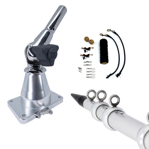 Tigress XD Bay Series Top Mount System - 15 - Aluminum Silver Outriggers Deluxe Rigging Kit [88823-2] - BuoyMart.com  Outriggers Tigress