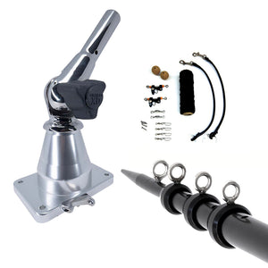 Tigress XD Bay Series Top Mount System - 15 - Aluminum Black Outriggers Deluxe Rigging Kit [88823-3] - BuoyMart.com  Outriggers Tigress