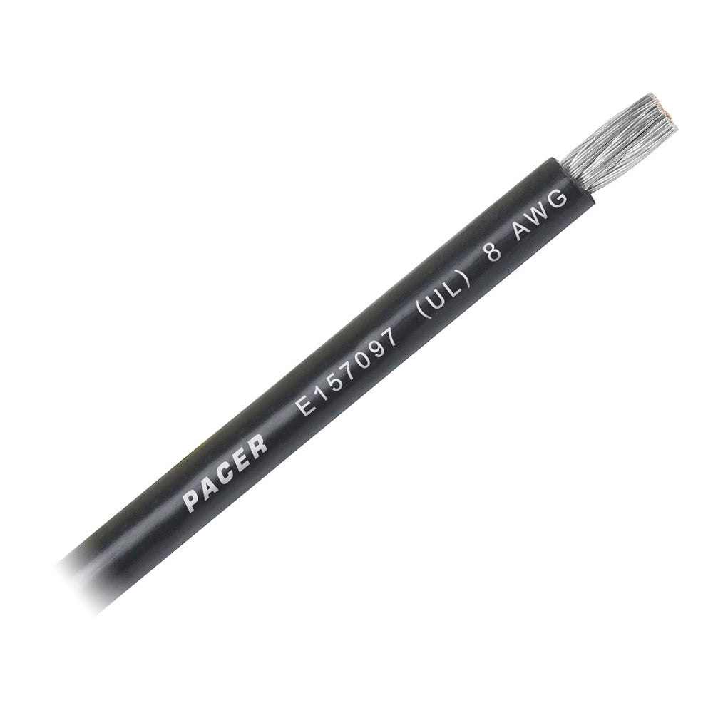 Pacer Black 8 AWG Battery Cable - Sold By The Foot [WUL8BK-FT] - BuoyMart.com  Wire Pacer Group