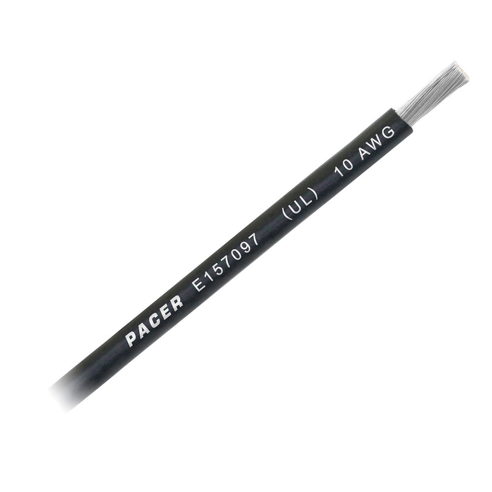 Pacer Black 10 AWG Battery Cable - Sold By The Foot [WUL10BK-FT] - BuoyMart.com  Wire Pacer Group