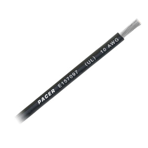 Pacer Black 10 AWG Battery Cable - Sold By The Foot [WUL10BK-FT] - BuoyMart.com  Wire Pacer Group