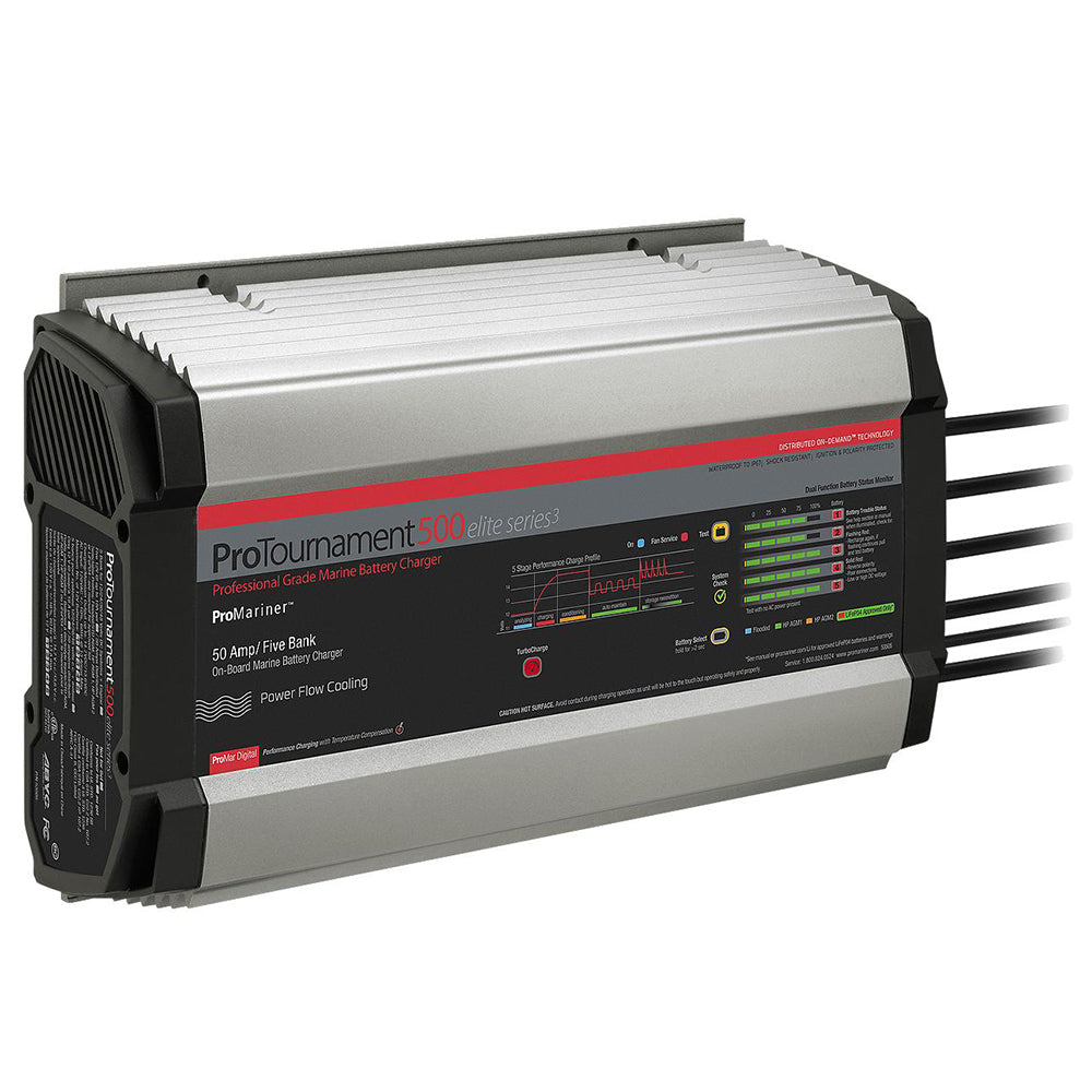 ProMariner ProTournament 500 Elite Series3 5-Bank On-Board Marine Battery Charger [53505] - BuoyMart.com  Battery Chargers ProMariner