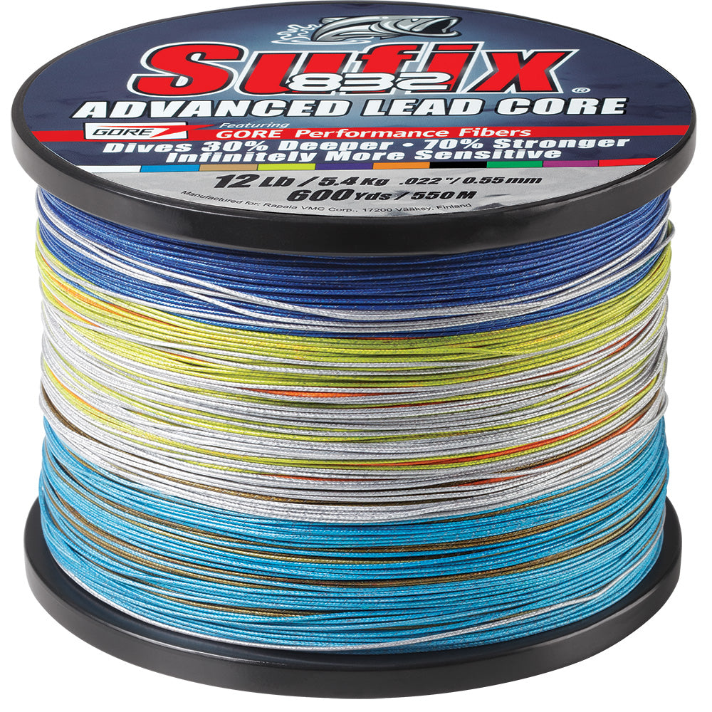 Sufix 832 Advanced Lead Core - 12lb - 10-Color Metered - 600 yds [658-312MC] - BuoyMart.com  Lines & Leaders Sufix