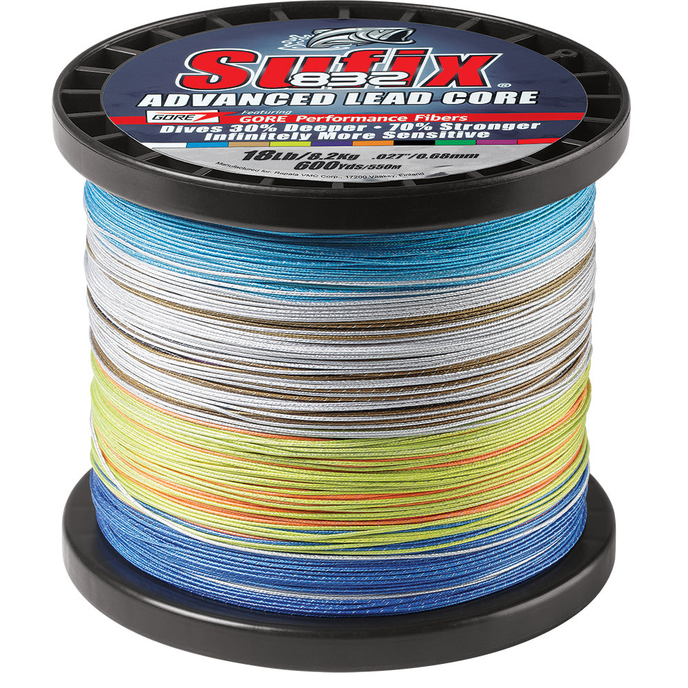 Sufix 832 Advanced Lead Core - 18lb - 10-Color Metered - 600 yds [658-318MC] - BuoyMart.com  Lines & Leaders Sufix