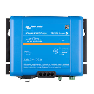 Victron Phoenix Smart IP43 Charger 12/30 (3) 120-240VAC Requires 5-15P Mains Cord [PSC123053095] - BuoyMart.com  Battery Chargers Victron Energy