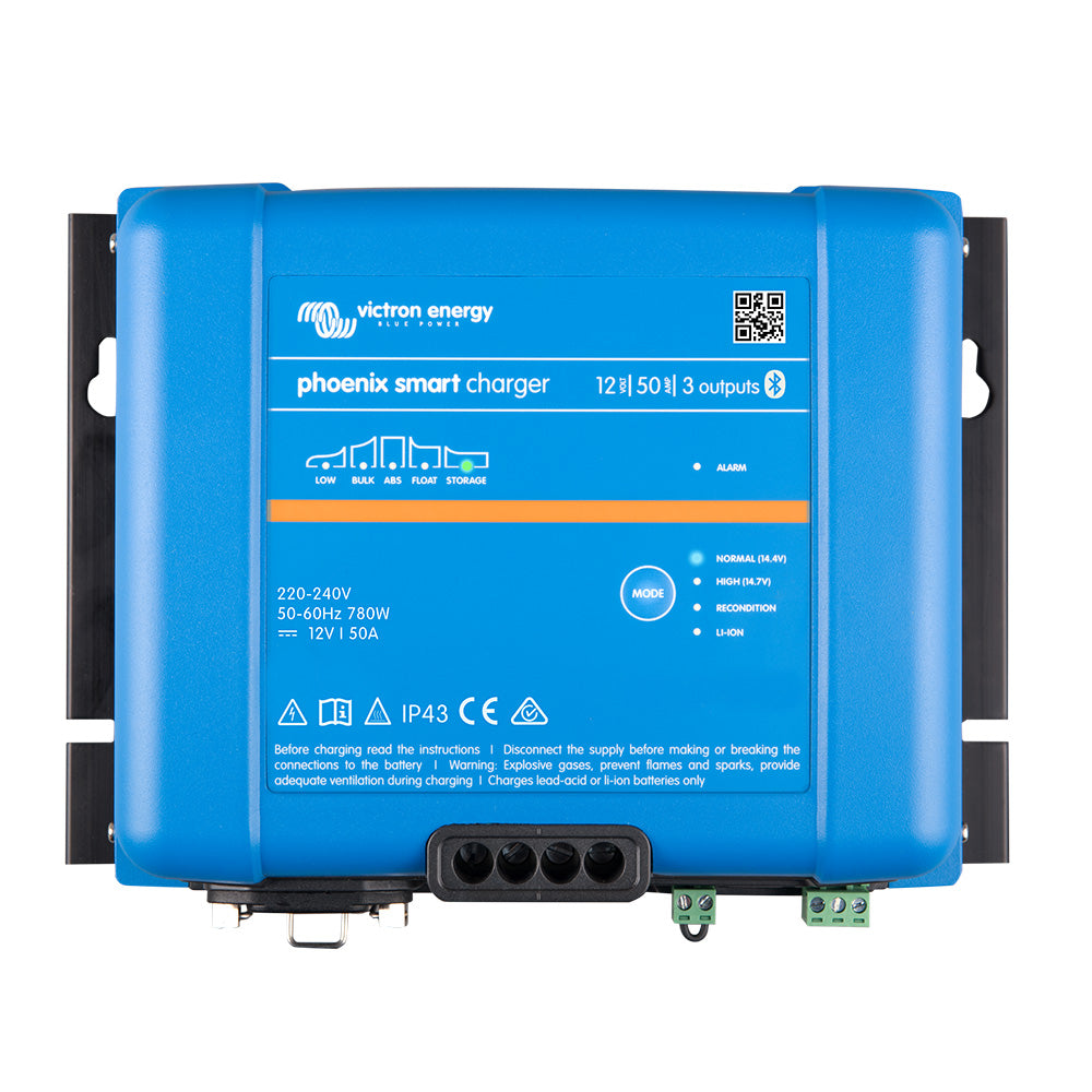 Victron Phoenix Smart IP43 Charger 12/50 (3) 120-240VAC Requires 5-15P Mains Cord [PSC125053095] - BuoyMart.com  Battery Chargers Victron Energy