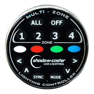 Shadow-Caster Round Zone Controller 4 Channel Remote f/MZ-LC or SCM-LC [SCM-ZC-REMOTE] - BuoyMart.com  Accessories Shadow-Caster LED Lighting