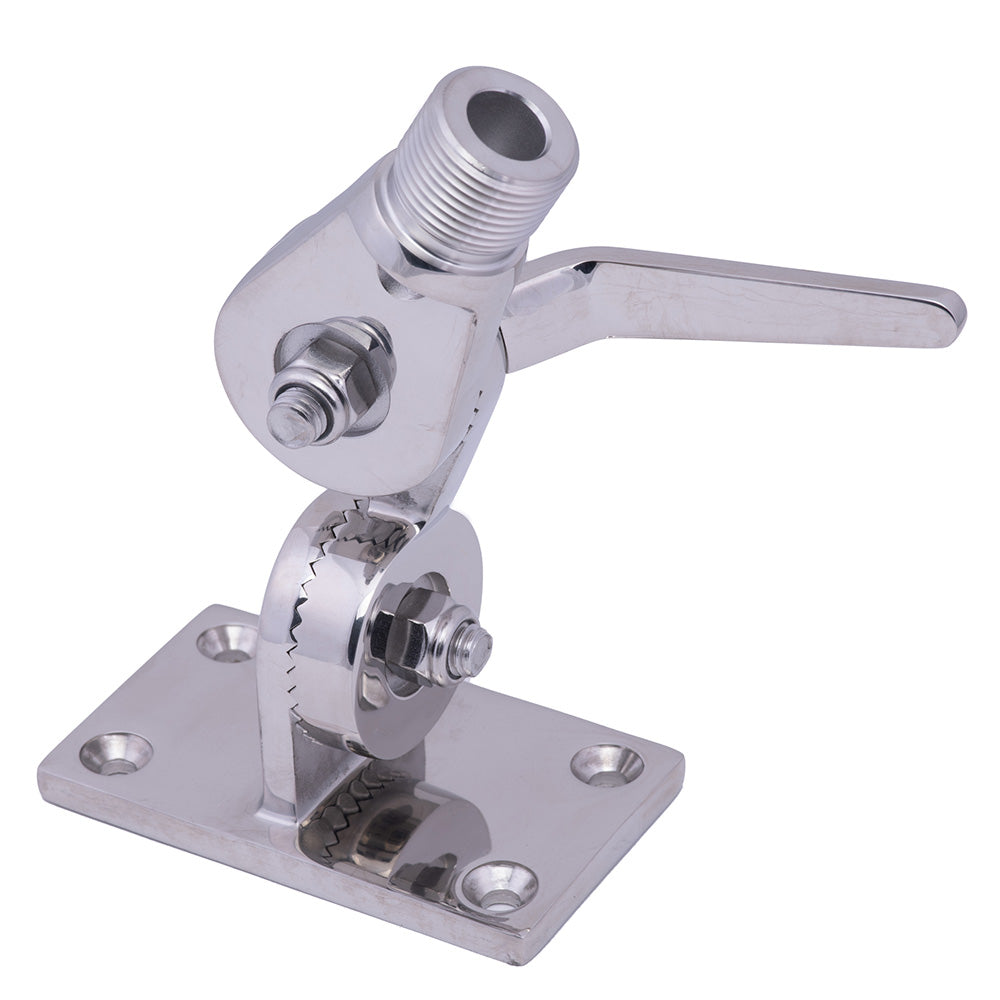 Whitecap Heavy-Duty Ratchet Antenna Mount - 316 Stainless Steel [S-1802BC] - BuoyMart.com  Antenna Mounts & Accessories Whitecap