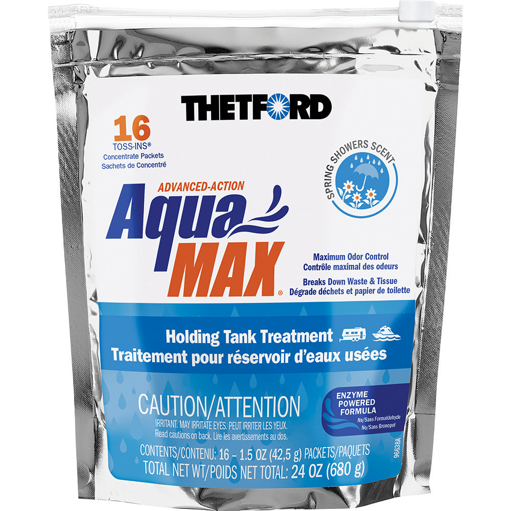 Thetford AquaMax Holding Tank Treatment - 16 Toss-Ins - Spring Shower Scent [96631] - BuoyMart.com  Marine Sanitation Thetford Marine