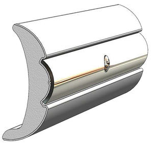TACO Rigid Vinyl Flex-Core Rub Rail 2" x 7/8" - Frosty White 60 [V21-9906WHC60D-1] - BuoyMart.com  Rub Rail TACO Marine
