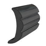 TACO Rigid Vinyl Flex-Core Rub Rail 2" x 7/8" - Black 60 [V21-9906BKA60D-1] - BuoyMart.com  Rub Rail TACO Marine
