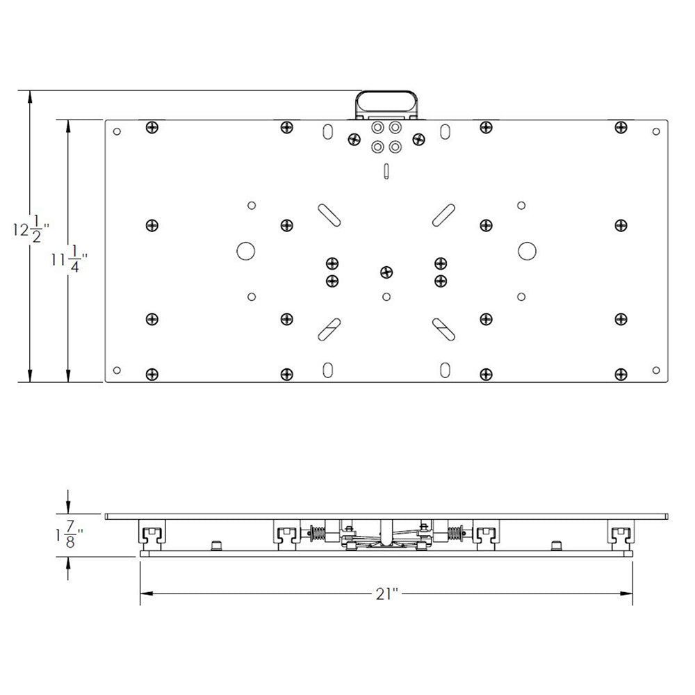 TACO 11-1/8" x 24" Manual Seat Slide [M20-2411] - BuoyMart.com  Seating TACO Marine