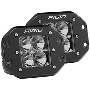 RIGID Industries D-Series PRO Flood Flush Mount Black Light - Pair [212113] - BuoyMart.com  Lighting RIGID Industries