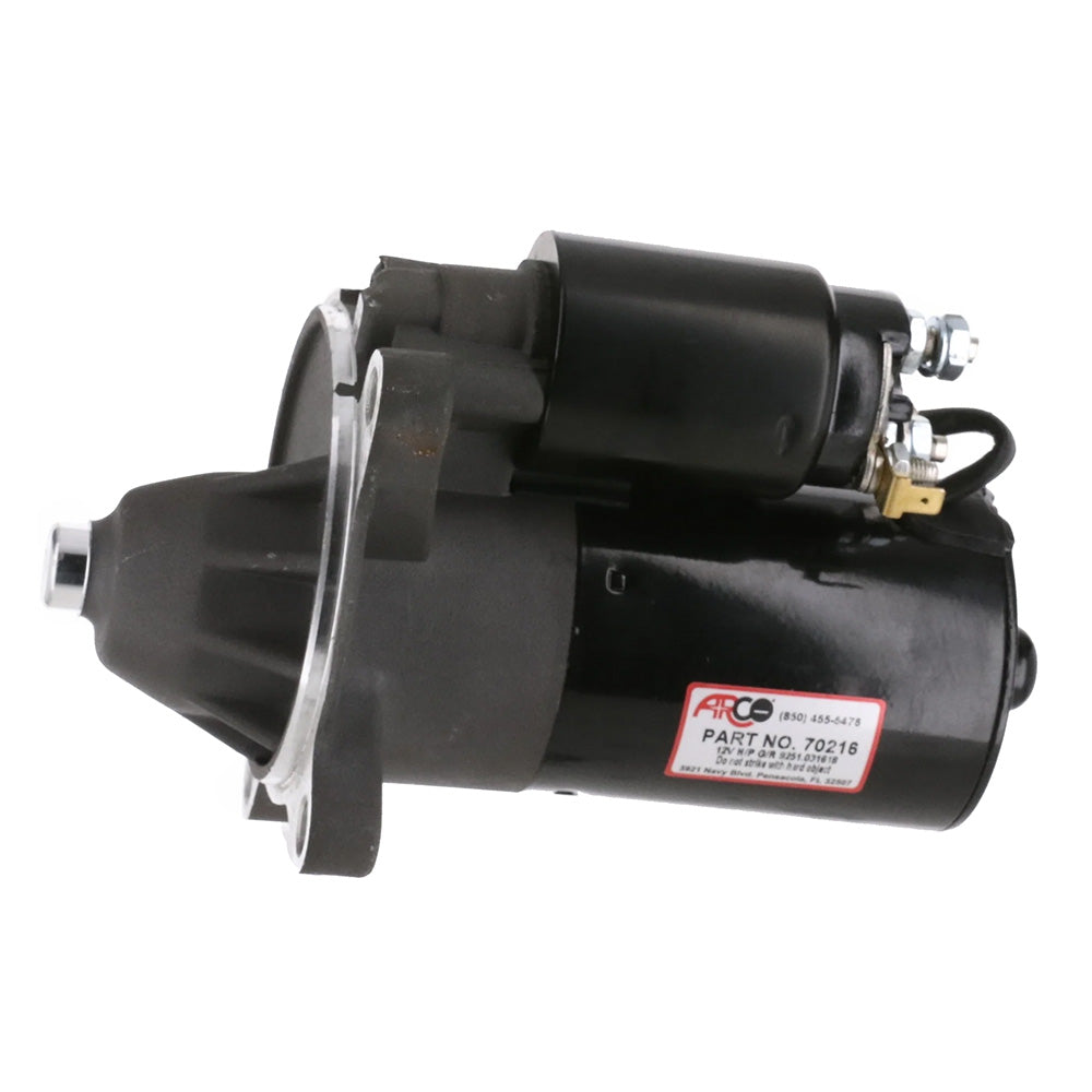 ARCO Marine High-Performance Inboard Starter w/Gear Reduction  Permanent Magnet - Clockwise Rotation (2.3 Fords) [70216] - BuoyMart.com  Starters ARCO Marine