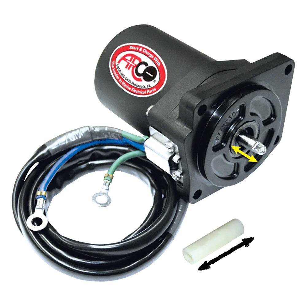 ARCO Marine Replacement Outboard Tilt Trim Motor - Yamaha-4 Bolt, 5/8" Flat Blade Shaft [6258] - BuoyMart.com   ARCO Marine