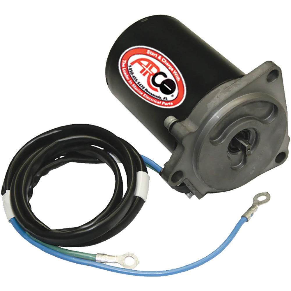 ARCO Marine Replacement Outboard Tilt Trim Motor - Yamaha, 2-Wire, 3 Bolt, Flat Blade Shaft [6263] - BuoyMart.com   ARCO Marine