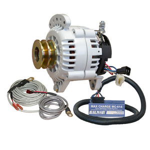 Balmar Alternator 120 AMP Kit 12V 3.15" Dual Foot Saddle Dual Vee Pulley Regulator  Temp Sensor [60-YP-MC-120-DV] - BuoyMart.com  Alternators Balmar