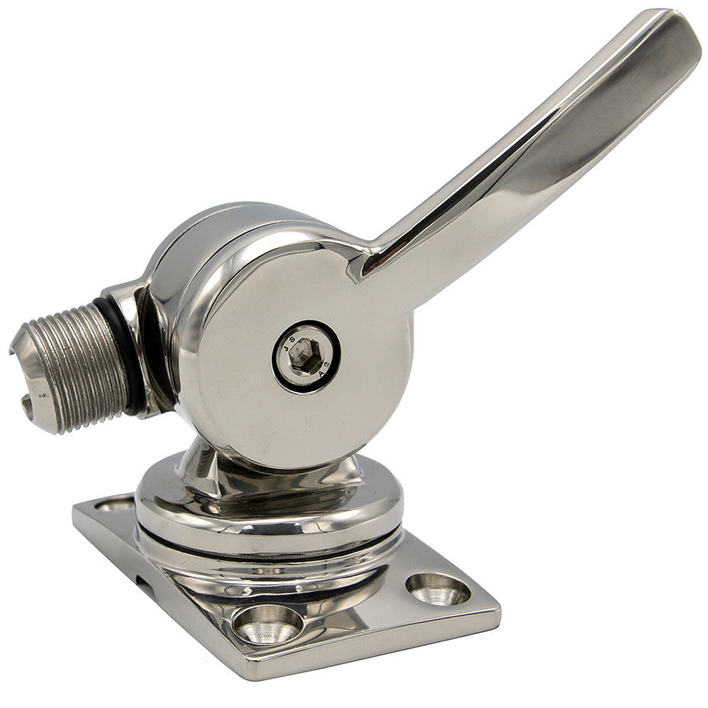 Shakespeare 6187 Sleek  Compact Stainless Steel Rotatable 4-Way Ratchet Mount [6187] - BuoyMart.com  Antenna Mounts & Accessories Shakespeare