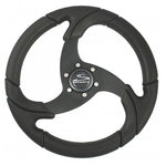 Schmitt Marine Folletto 14.2" Wheel - Black Polyurethane - 3/4" Tapered Shaft w/Black Center Cap [PU021104-R] - BuoyMart.com  Steering Wheels Schmitt Marine