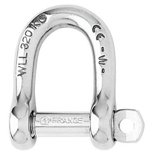 Wichard Not Self-Locking D Shackle - 14mm Diameter - 9/16" [01207] - BuoyMart.com  Shackles/Rings/Pins Wichard Marine