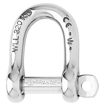 Wichard Not Self-Locking D Shackle - 14mm Diameter - 9/16" [01207] - BuoyMart.com  Shackles/Rings/Pins Wichard Marine
