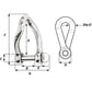 Wichard Self-Locking Twisted Shackle - 10mm Diameter - 13/32" [01225] - BuoyMart.com  Shackles/Rings/Pins Wichard Marine