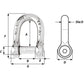 Wichard Self-Locking Allen Head Pin D Shackle - 12mm Diameter - 15/32" [01306] - BuoyMart.com  Shackles/Rings/Pins Wichard Marine
