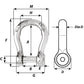 Wichard Self-Locking Allen Head Pin Bow Shackle - 8mm Diameter - 5/16" [01344] - BuoyMart.com  Shackles/Rings/Pins Wichard Marine