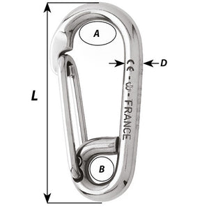Wichard Symmetric Carbin Hook - 120mm Length - 15/32" [02317] - BuoyMart.com  Shackles/Rings/Pins Wichard Marine