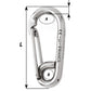 Wichard Symmetric Carbin Hook - 120mm Length - 15/32" [02317] - BuoyMart.com  Shackles/Rings/Pins Wichard Marine